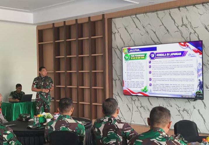 DANDIM 0302/INHU-KUANSING PAPARKAN KONDISI WILAYAH KEPADA PERSONEL SESKOAD DIKREG LXVIII