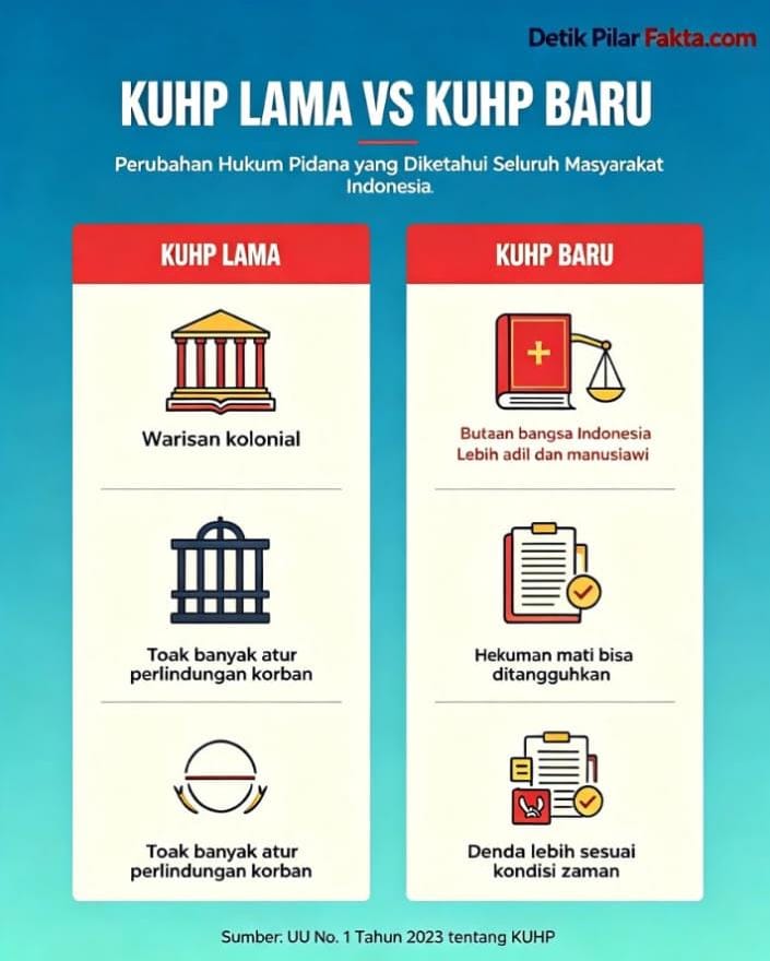 Masyarakat Harus Tau:Perbedaan KUHP lama KUHP baru