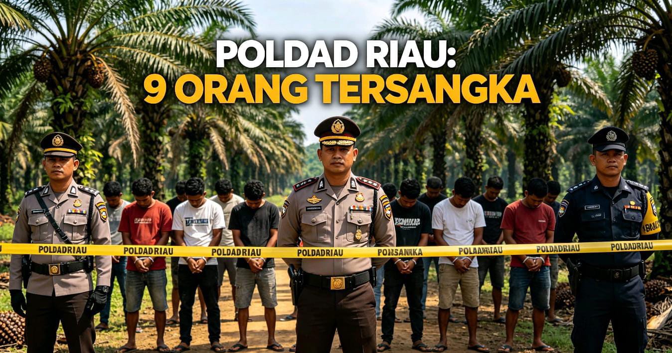 Polda Riau Tetapkan 9 Orang Tersangka Keributan di Rokan Hulu
