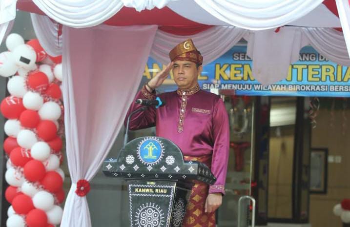 Kemenkum Riau Peringati HUT ke-81 RI dengan Tekad Perkuat Pengabdian dan Persatuan