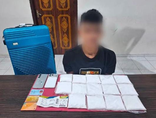 14 Paket Sabu 2 Kg Gagal Lolos dari Bandara SSK II Pekanbaru Riau