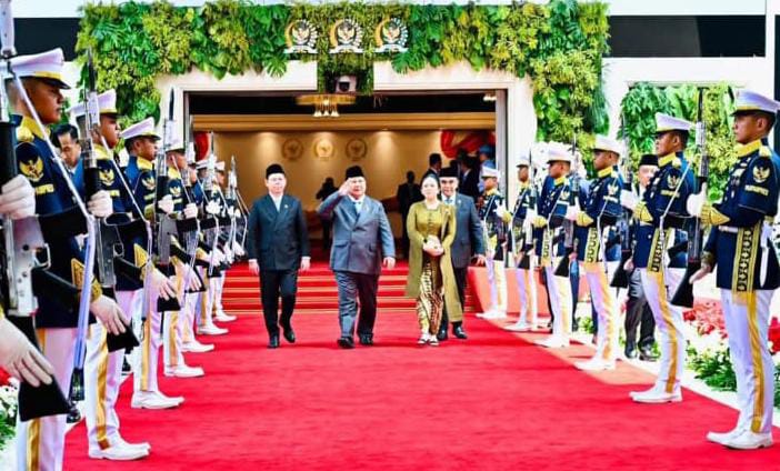 Presiden Prabowo Subianto menyampaikan pidato kenegaraan pada Sidang Tahunan