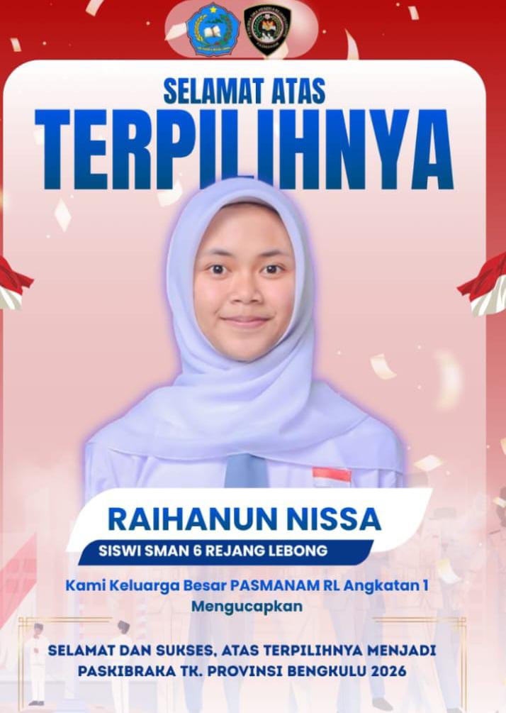 Raihanun Nissa, Siswa SMAN 6 Rejang Lebong Lolos ke Tingkat Provinsi Paskibra