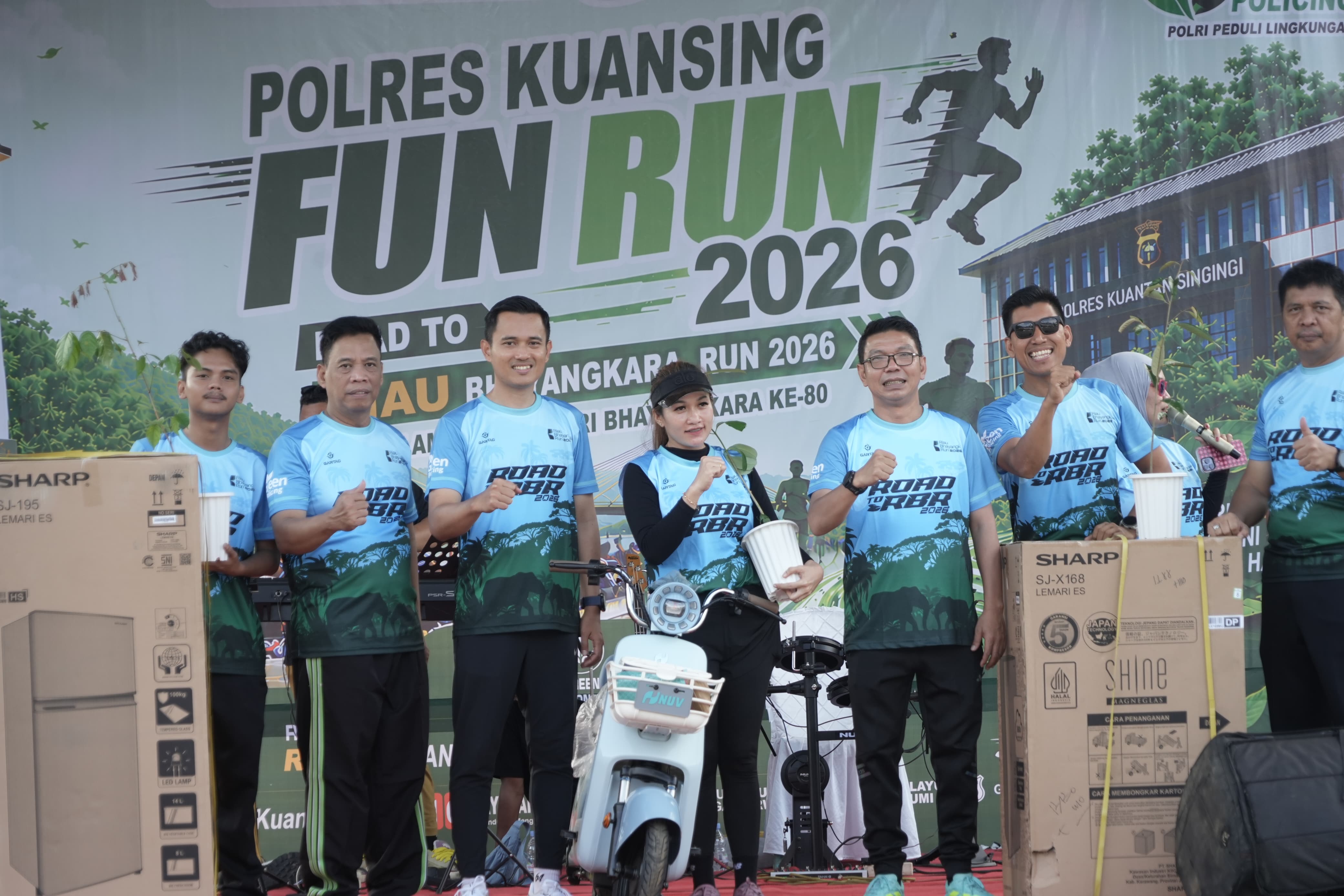 Ribuan Peserta Meriahkan Polres Kuansing Fun Run 2026, Bertabur Ratusan Doorprize Menarik