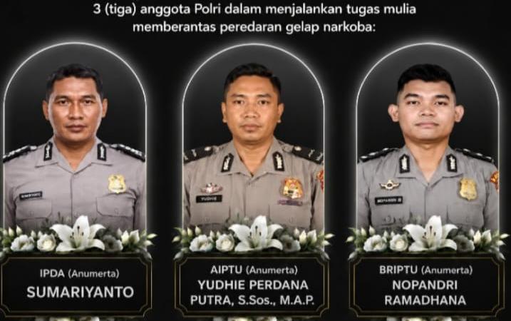 3 ANGGOTA POLRI GUGUR DI KATINGAN: KRONOLOGI, TANGGAPAN KAPOLRI, PEMAKAMAN DAN KENAIKAN PANGKAT