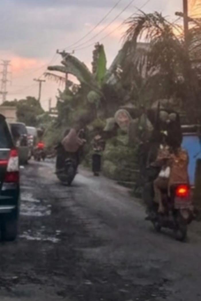 Diduga Melanggar Aturan ODOL, Truk Batu Bara Bikin Jalan Kuala Cinaku Makin Parah